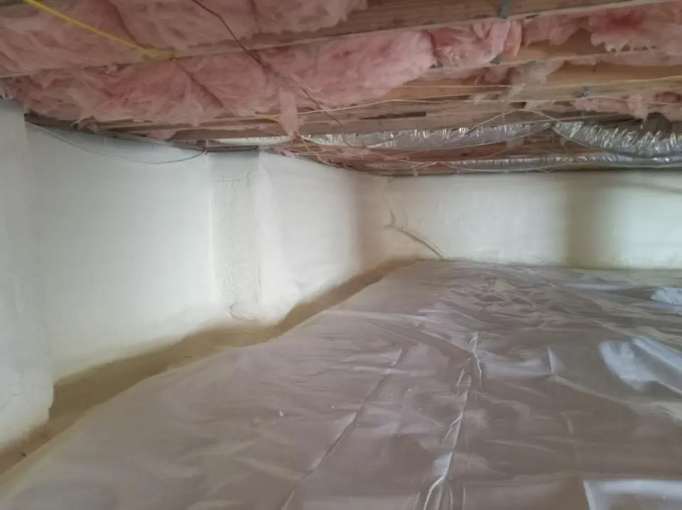 Crawl space encapsulation with closed-cell spray foam for Attic Insulation in Portland